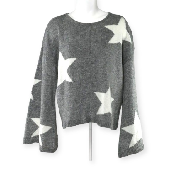 PROMESA BELL SLEEVE STAR PRINT SWEATER SIZE SMALL - Picture 12 of 13